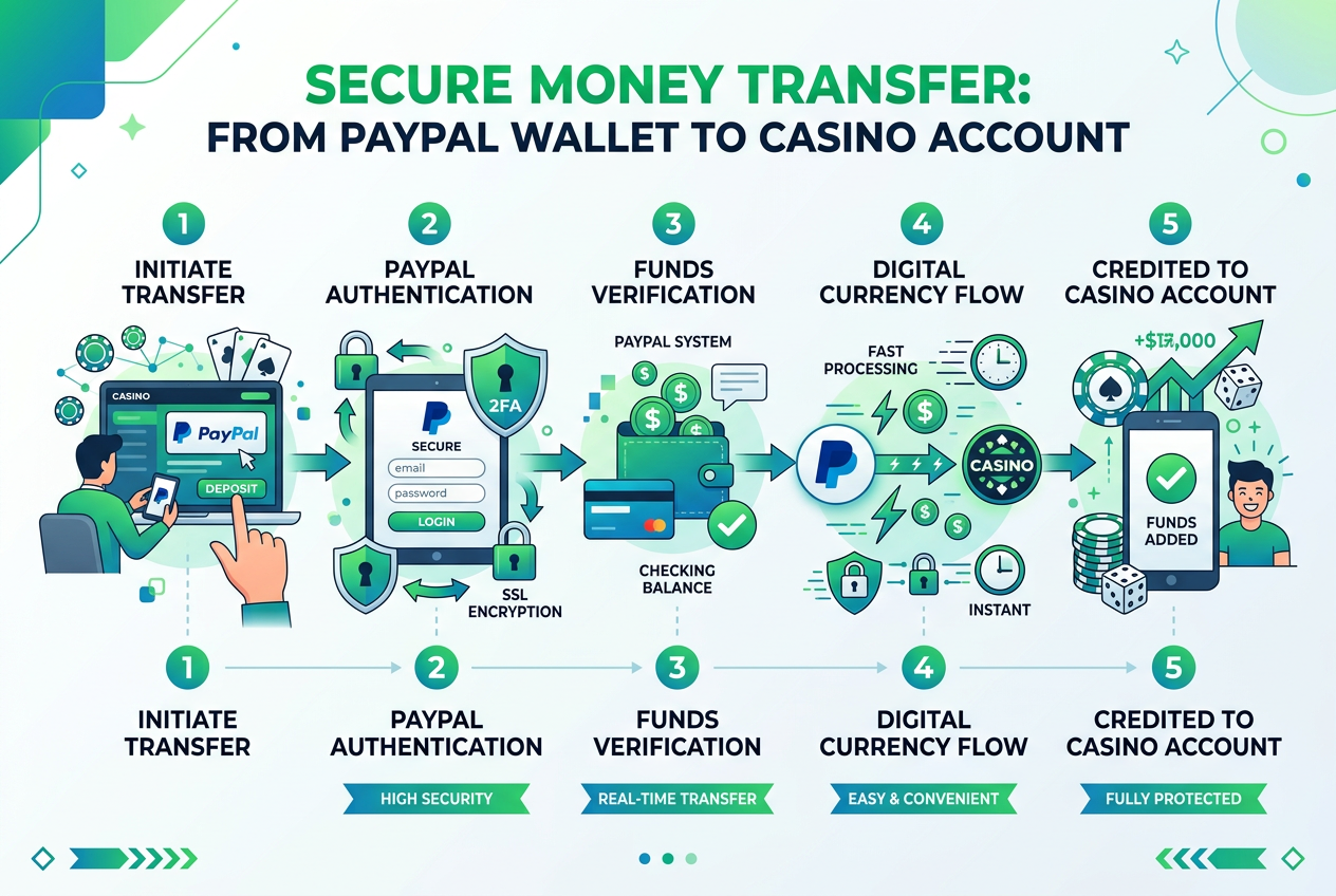 Proces depozytu w kasynie online przy użyciu portfela PayPal